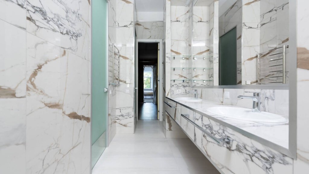 Green Vanity Bathroom