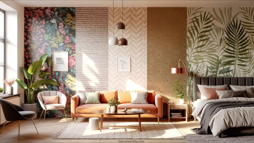 Wallpapering Ideas for living room