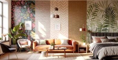 Wallpapering Ideas for living room