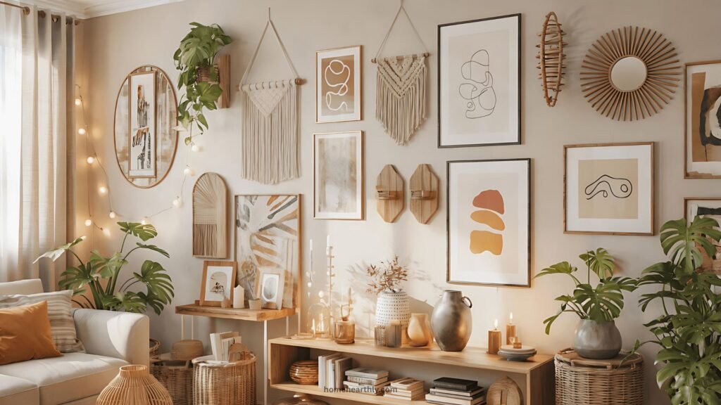 Boho Living Room Wall Decor Ideas