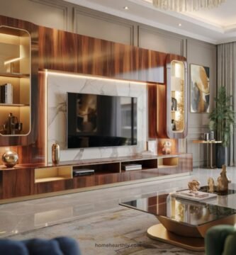 Luxurious TV Unit Design for Living Room
