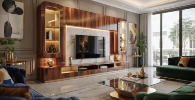 Luxurious TV Unit Design for Living Room